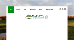 Desktop Screenshot of maplewoodgolf.ca