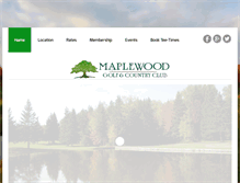 Tablet Screenshot of maplewoodgolf.ca